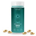 Iwi DHA Omega-3, 60 Softgels (30 Servings), Algae Omega 3, Mózg, Oczy i Nerwowy System Wsparcie Suplement diety, Kryll & Fish Oil Alternative, No Fishy Aftersmast