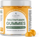 Uspokojenie przez Wellness Multivitamin Gummies - All Natural Vegan Adult Multivitamin Gummy - Pakowane z antyoksydantem witaminy C & E, B12, B6, Kwas foliowy, Kwas pantotenowy - Zasadnicze dla ogólnego zdrowia