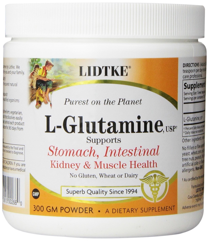Lidtke Technologies L- glutamina Proszek, 300 Gram
