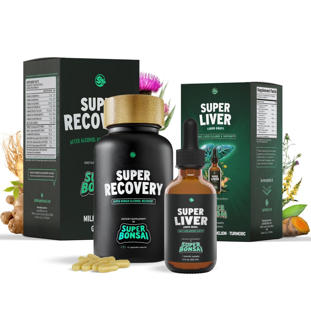Super Recovery & Super Liver Bundle - Wszystkie naturalne Detox i naprawy wątroby