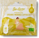 Go- Lacta ® 100% Organic Moringa Kapsułki do karmienia piersią Moms - 60 Kapsułki - Pure Premium Pomnażalne witaminy - Karmienie piersią Suplementy do zwiększenia podaży mleka - Popartum Witaminy dla kobiet