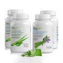AloeCure Organic Aloe Vera kapsułki Pack - 4 kawałki - 2 x VeraFlex, 2 x Aloe Vera kapsułki