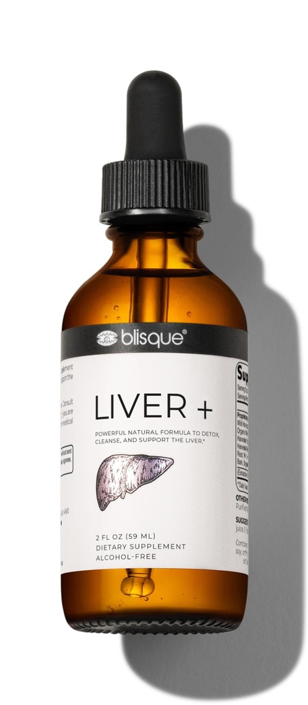 Blisque - Liver Complex Supplement to Detox, Cleanse i naprawy Wątroba 124; Doctor- Zatwierdzone 124; Naturalne Składniki 124; Mleko Thistle i Dandelion Root Budapeszt 124; 2 Ounce Budapest 124; 59 Sługi