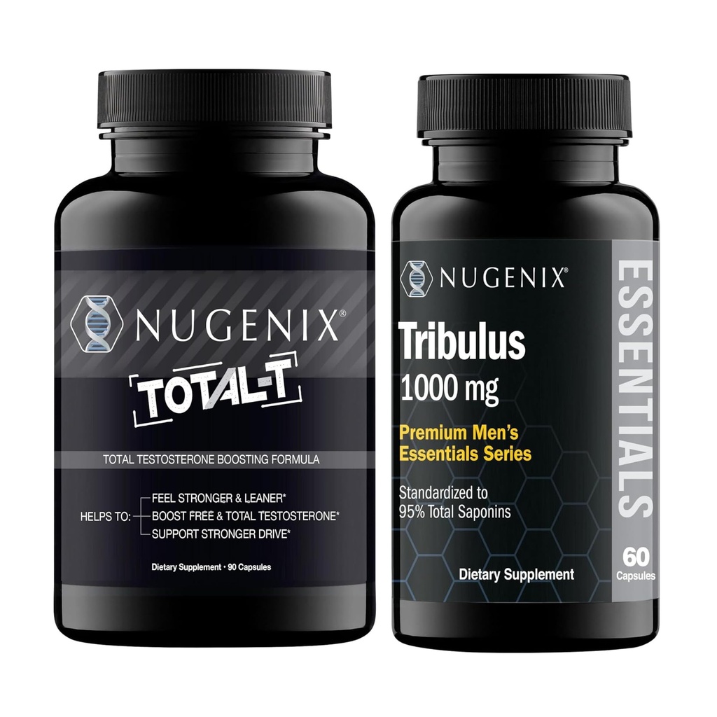 Nugenix Essentials Tribulus Terrestris Extract i Total- T Testosteron Booster dla mężczyzn