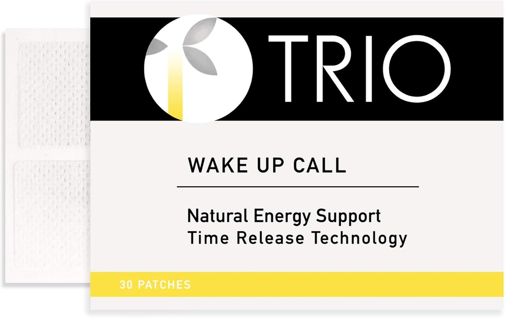 Trio Wake Up Call Patches - B12 Mieszanka energii dla alerty psychicznej (30 Łat)