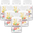 67,500 MG suplement polifenoli - Potężne przeciwutleniacze i polifenol do obrony wieku, polifenol Superfood, Quercetin, Resveratrol, Zielona herbata, Plant- Based & Energy, Wsparcie immunologiczne, 540 Kapsułki
