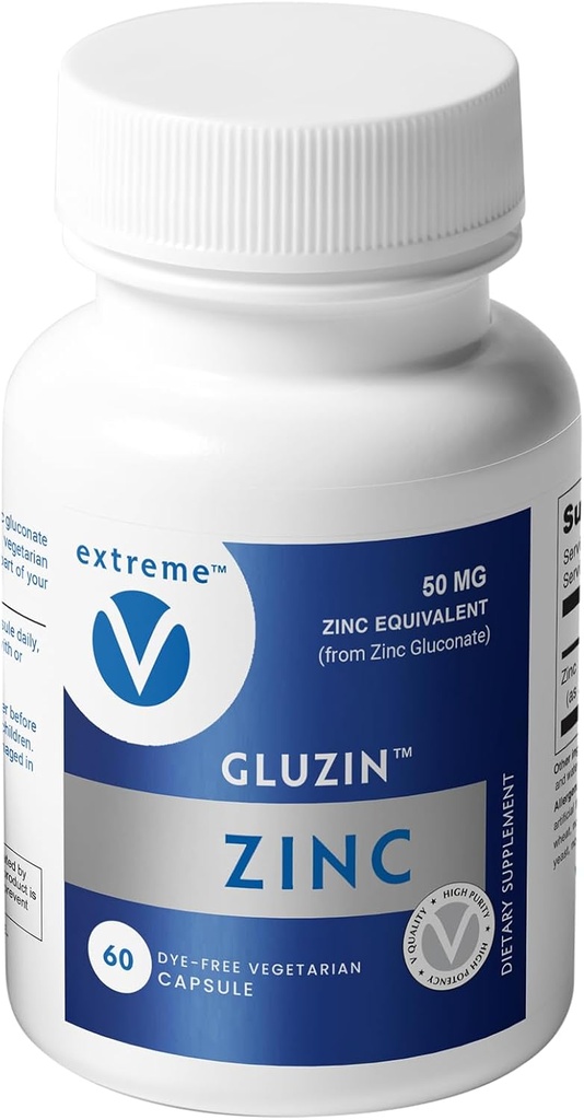 Gluzin - Glukonian cynku, 50 mg, 60 kapsułek