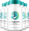 NutraRize (5 opakowań) ClearTone Tinnitus, ClearTone Pills for Hearing, ClearTone Pills Supplement for Total Ear Health, Official Auditory Support Capsules, ClearTones Review (300 kapsułki)
