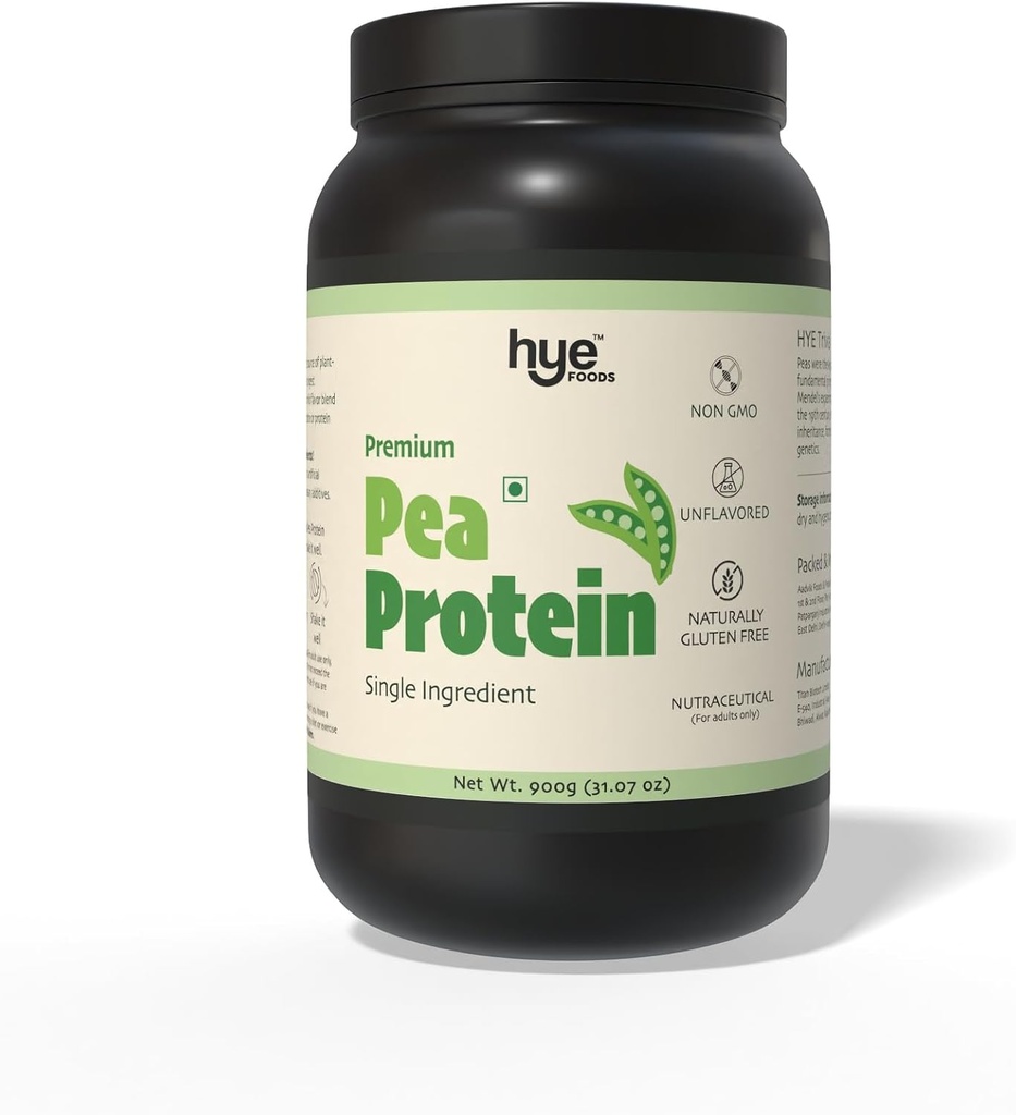 HYE FOODS Premium proszek z białka grochu 124; 2 lb proszek białkowy 124; proszek z białka wegańskiego 124; proszek bez glutenu 124; proszek z ziaren nieflawowanych 124; proszek z grochu łatwego do przetrawienia 124; 100% proszek z grochu 124; 30 Sług
