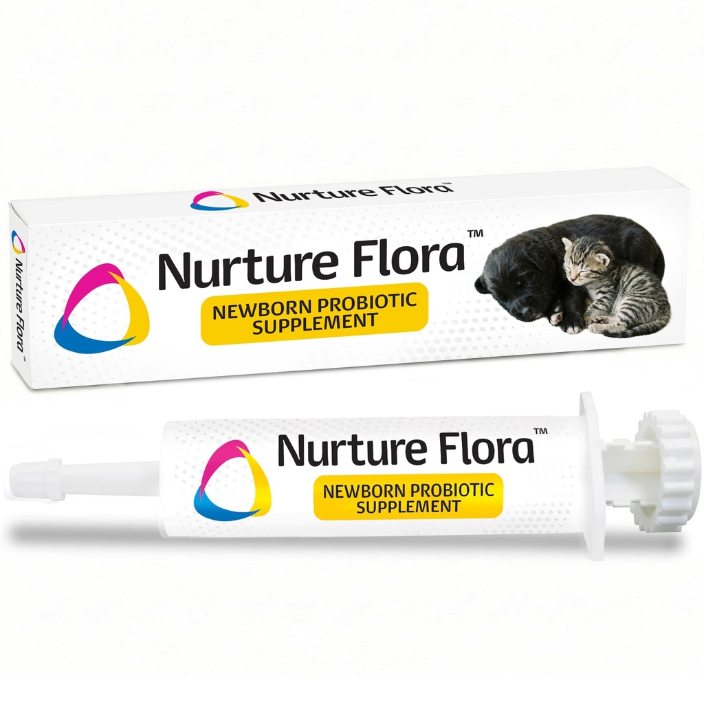 Revival Animal Health Breeder 's Edge Nurture Flora dla szczeniąt i kociaków 124; Colostrum Supplement dla szczeniąt i kociaków 124; Protein & Vitamin & Minerals British 124; Easy to Digest 124; 30ml Easy to Administer