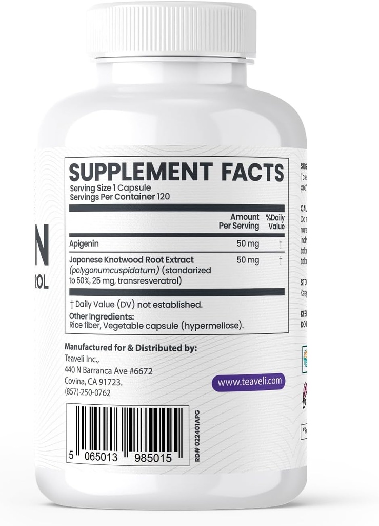 Teaveli Citicoline z Apigenin Bundle