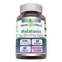 Amazing Melatonin Fast Disoluting Supplement Agregat 124; 60 Mg per Serving Agregat 124; Mixed Berry Flavor Agregat 124; 60 Tablets Agregat 124; Non-GMO Agregat 124; Gluten- Free Agregat 124; Made in USA