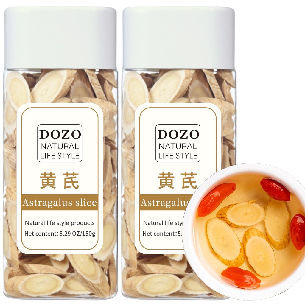 DOZO Astragalus Slice Radix Astragalus Root Huang qi Tea Simpson300g / 10.5oz Premium Astragalus Root Tea Simpsons