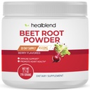 uzdrowiskowa mieszanka Organic Beet Root Powder - Nitric Oxide Beets, Healthy Blood Pressure Support, Blood Circulation Superfood Blueberry Flavored - 30 Służenia