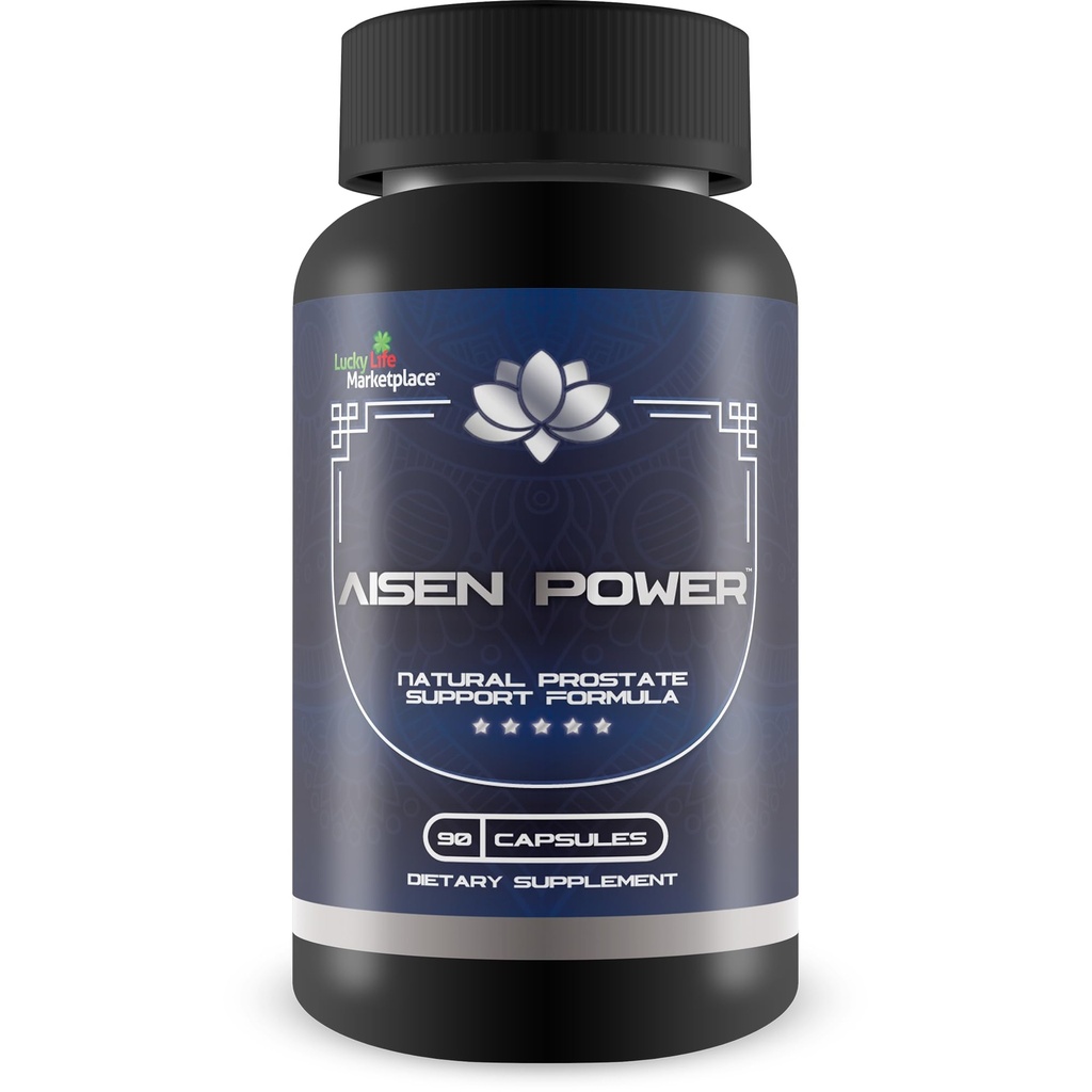 Aisen Power Supplement - Mężczyzna Prostate Supplement Supplement - Aid Healthy Mourinary Flow & Bladder Empting - Zmniejszone wsparcie zapalne - Prostate Size Supplement - Aisen Power Pills