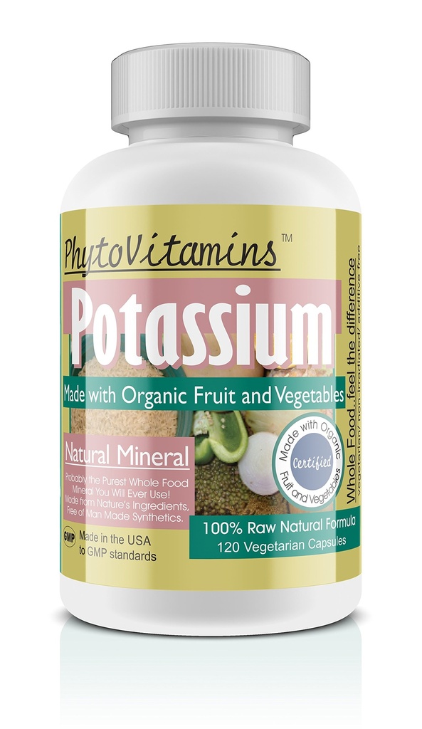 Organic Whole Food Potasu 120- Hrabia Kapsułki wegetariańskie przez PhytoVitamin