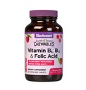 Bluebonnet Nutrition Earth Słodka witamina B6, B12, Plus Folic Acid Chewable Tablets, Wegan, Wegetarianin, Gluten Free, Soi Free, Mleko wolne, Kosher, 60 Tabletki do żucia, Malina Flavor