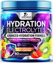 Hydration Electrolyte Powder 1200mg - Dzienny napój uzupełniający płyny - Electrolyte Multiplier with Minerals, Potasu & Real Salt, Keto, Non-GMO - Smaczny Flavor Electrolytes - 60 Słupki