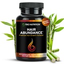 TRIO NUTRITION Włosy Absorpcja 124; Naturalny suplement witaminy dla wzrostu włosów, silne paznokcie i gładkie skóry 124; Wzmocniony Collagen, Keratyna, Cynk & Selenium 124; Biotin 10000mcg GR124; 30 Day Supply