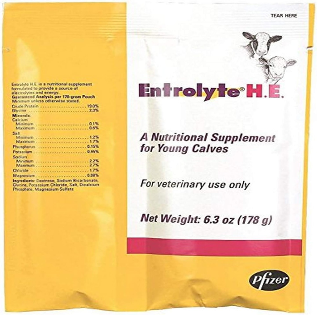 8152 Electrolyte H.E. Pakiety dla młodych cieląt, 178g