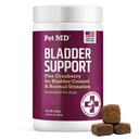 Zwierzęta domowe MD Bladder Support Plus żurawina dla psów - Wsparcie Bladder Control & Urnanal Tract Health - Pomoc Relieve Dog UTI & Nietrzymanie moczu - Wild Yam Root & Żurawiny Bladder Bites dla psów - 60 ct
