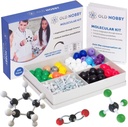 Lekcje z chemii Model Kit - Old Nobby 240 Pc Molecular Set Organic Chemistry dla studentów - Kompletny Molecular Model Kit dla STEM, Atomy wizualizacyjne, Obligacje i Struktury