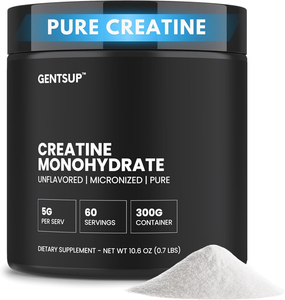 Kreapura Monohydrat proszek - Unflavored, 5000mg, 60 Servings - Zwiększenie wzrostu mięśni, Siła, Wydajność & Zdrowie mózgu - Nie- GMO, Gluten- Free, HPLC Tested, NSF Certified