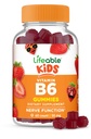 Żywe Gummie Witaminowe B6 dla dzieci 124; Wielkie Tasting B6 Witaminy 50mg 124; Wegan Non-GMO Gluten Free 124; dla Nerve Function Support 124; 60 Gummies