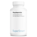 Supersmart - Niacynamid Supplement 2000mg per Day (Nikotynamid) - Flush Free Witamina B3 Niacyna Retail 124; Non-GMO & Gluten Free - 180 Kapsułki wegetariańskie