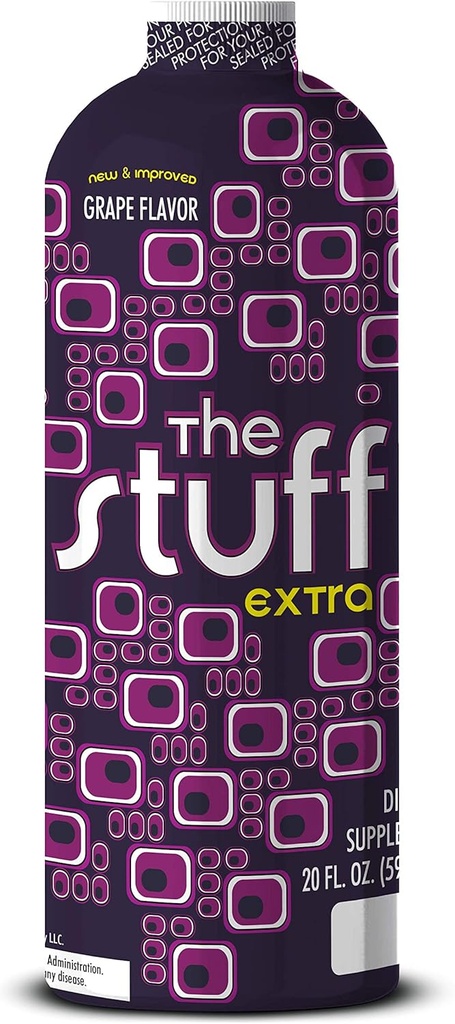 Detoxify - The Stuff Extra - Grape Flavor - 20 oz - Profesjonalnie komponowane intensywne oczyszczanie ziół - Ulepsza naturalne procesy oczyszczania organizmu - Plus Sticker