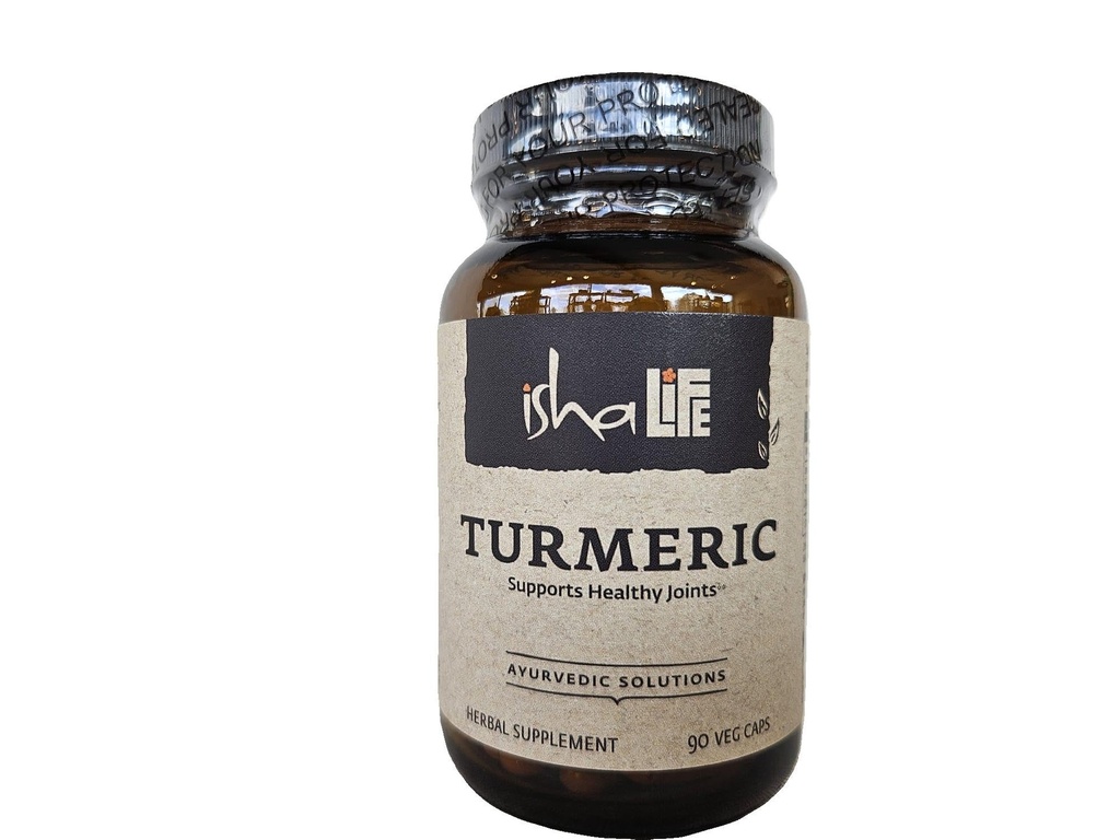 ISHA Turmeric Herbal Supplement 990 mg - 90 Kapsułki wegetariańskie, Non-GMO, Gluten Free...
