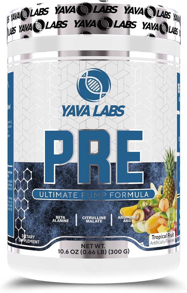 Yava Labs PRE Workout Ultimate Pompa Formuła (Owoce tropikalne)