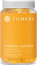 TUMERI Turmeric and Ginger Gummies - Turmeric Curcumin Joint Supplement - 60 Count Natural Tropical Fruit Flavored Vegan Gummies