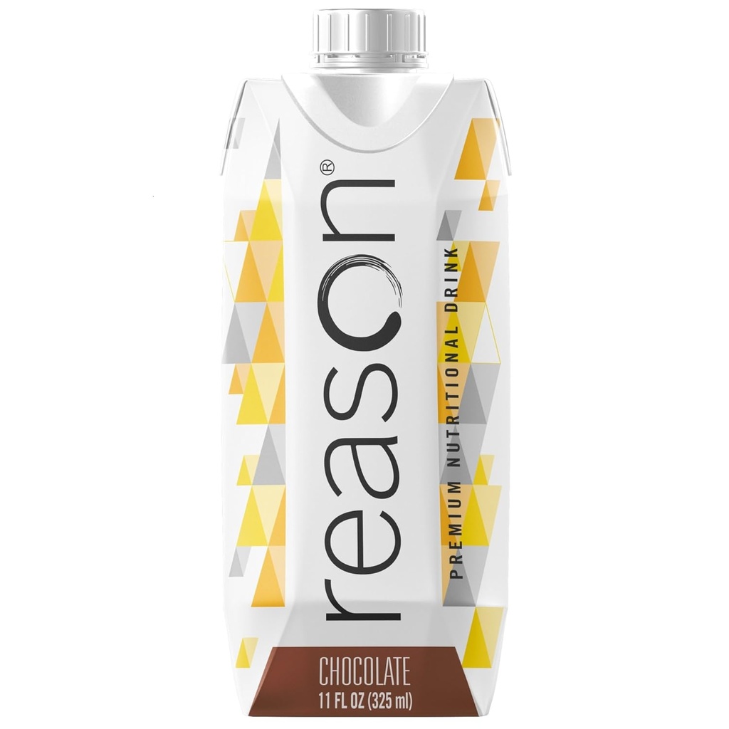 Powód Premium Napoje wysokokaloryczne białkowe - wolne od soi, gluten, GMO, sztuczne aromaty i słodziki - NSF Certified - Przyjazny dla mleka, Wielki dla Tube- Karmienie - Czekolada, 11 oz