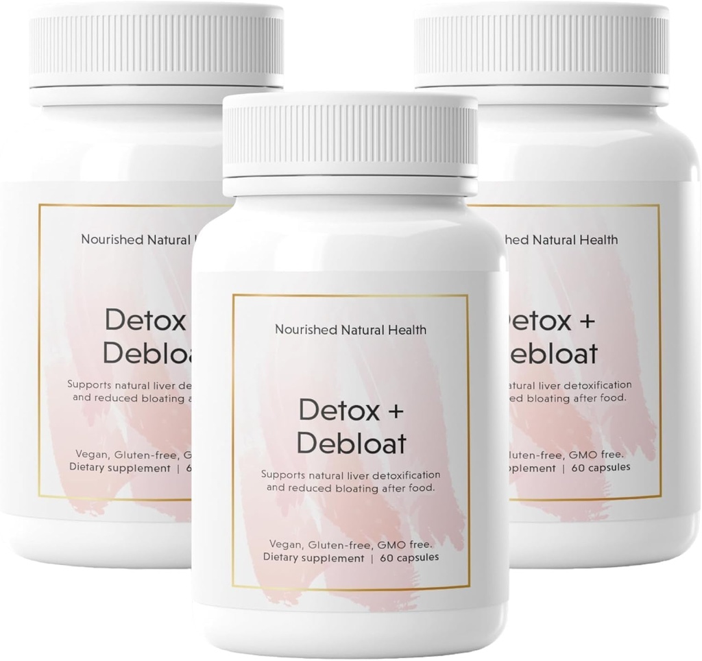 Wyżywiony naturalny detox + Debloat - Mleko Thistle & Dandelion Root Vegan Suplement dla kobiet - Bloating Relief & Przeżywienie Wsparcie - 180 Kapsułki