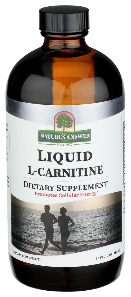 Naturalna odpowiedź Liquid L- Carnitine Malina smak 1200 mg 16- Płynna uncja Energia komórkowa Suplement diety