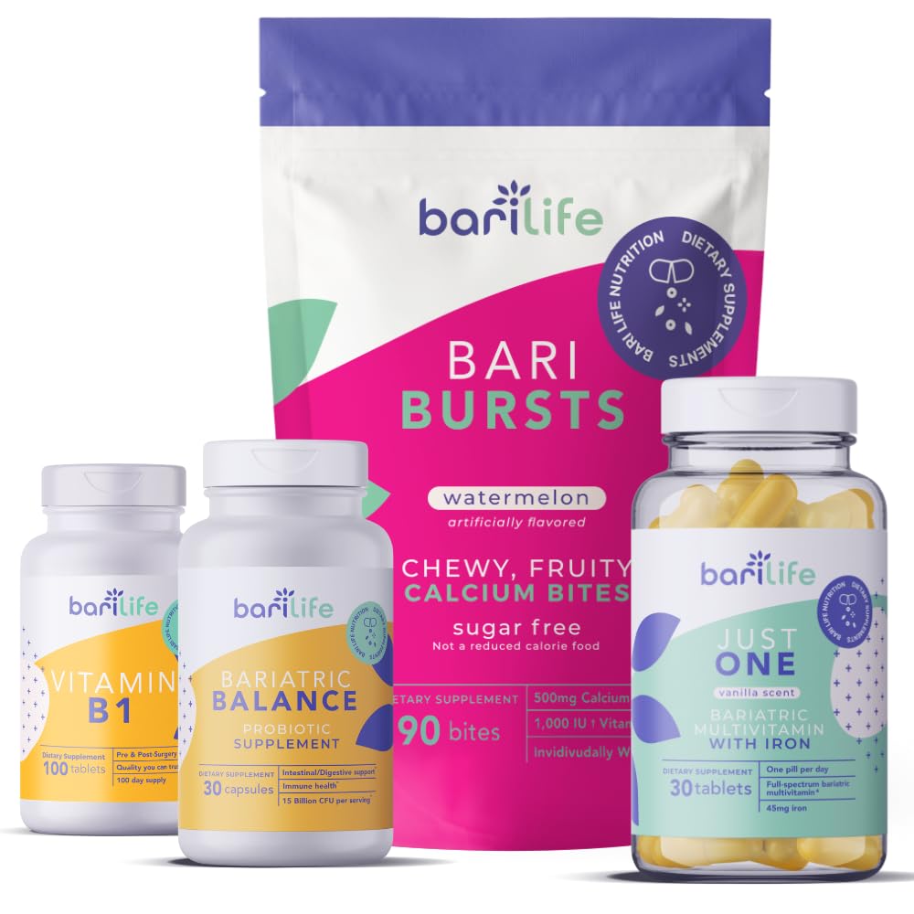 Bari Life Gastric Sleeve, Gastric Bypass Witamina i suplement Starter Kit (Arbuz)