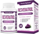 Całkowicie Optimal Resveratrol Supplement 1500mg - Trans- Resveratrol z japońskiego Knotweed, Polyfenol Complex - Wspiera graceful Aging, Witality, Cognitive & Skin Health - 60 Kapsułki wegańskie