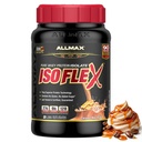 ALLMAX Nutrition ISOFLEX Izolat białka serwatki, karmel Macchiato - 2 lb - 27 gramów białka na miarkę - Zero tłuszczu i cukru - 99% laktozy - Gluten Free & Soy Free - Przybliżone 30 Sług