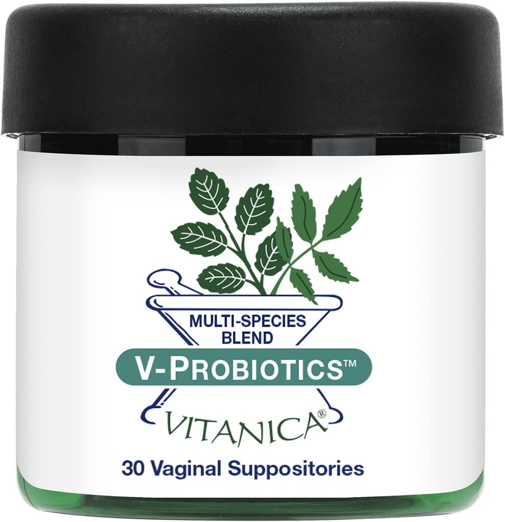Vitanica V- Probiotyki - Probiotyki dla Kobiet - Poduszki do pochwy z Lactobacillus Rhamnosus, Gasseri & More - Suplement do Zdrowia Kobiet - Pro Logo - 30 Poduszki do pochwy