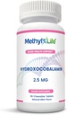 Metyl- Life ® Hydroxy B12 Tabletki podjęzykowe - Delikatne, Suplement witaminy B12 dla codziennej energii i wsparcia komórkowego - Wegan, Non-GMO, Gluten & Top 14 Allergen Bezpłatne 124; 90 Tabletki do żucia