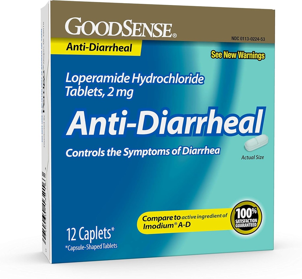 GoodSense Loperamid Hydrochlorki Tabletki, 2 mg, Diarrheral, 12