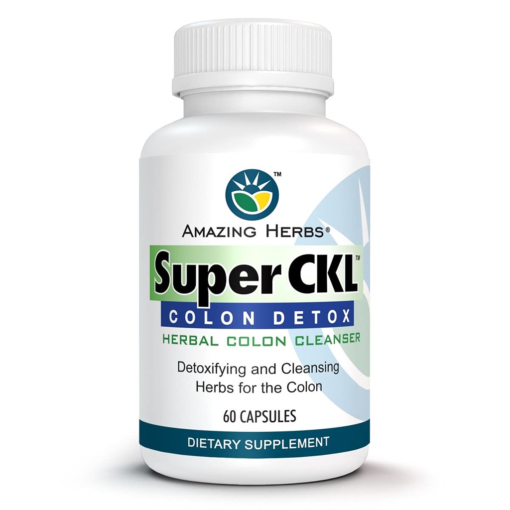 Niesamowite zioła Super CKL Colon Detox - All- Naturalny, Herbal Colon Cleanser, Poprawia trawienie i pomaga w usuwaniu odpadów - 60 Hrabia