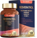 Resveratrol Suplement Dodatkowa siła z Berberine Quercetin Green Tea Extract Grape Seed Extract Polifenol przeciwutleniacz Suplement Przeciwutleniacz & Heart Health Support 120 Kapsułki