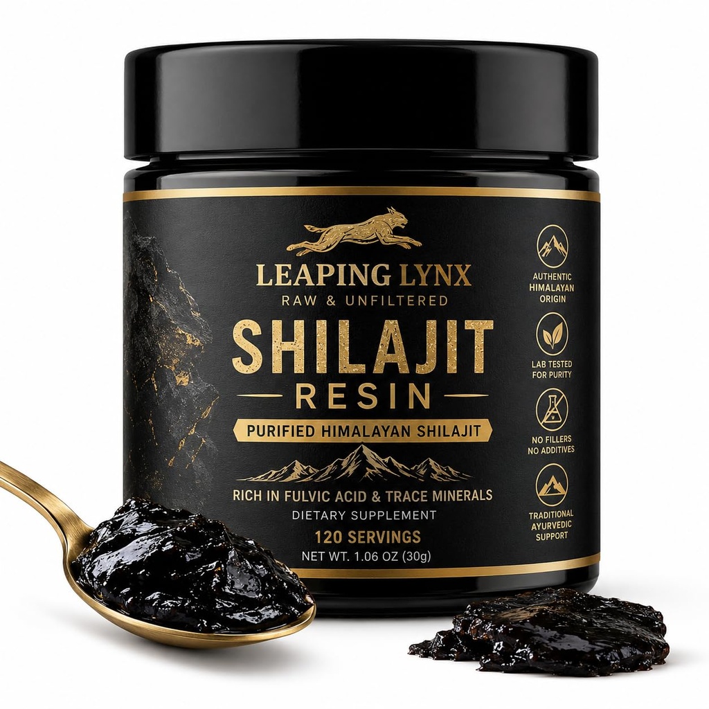 Himalayan Shilajit Resin [1000 mg] Pure Shilajit Organic Natural Resin 124; XI124; Gold Grade Assistance 124; XI124; Alpine Harbelled, Sun- Suszony, & Lab Oczyszczony dla mężczyzn i kobiet, Max Pottency > 75% Kwas Fulvic & 85 + Minerały śladowe