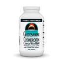 Źródło Naturals Glucozamine Chondroitin Complex with MSM, Promotes Healthy Joints and Connective Tospressions * - 240 Tablets
