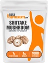 BulkSupplements.com Shiitake Mushroom Extract Powder - Shiitake Mushroom Powder Supplement, Immune Support - Vegan & Gluten Free, 1 g na Serving, 1 kg (2,2 kg) (Opakowanie 1)