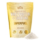 B.rad Superfuel - Wyizolowane białko serwatki z trawy wzmocnione Creatine 124; Farm- Fresh, Easy- to- Digest, Czyste składniki 124; 2 funty 124; 100% USA Sourced ED124; Unflavored