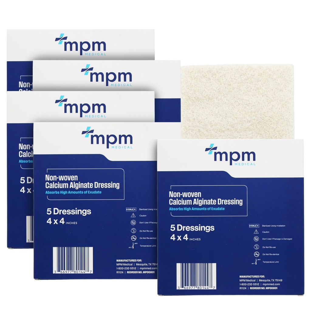 Suszarka do alginianu wapnia, 4 "x4" [Box of 5] Steryl, MPM Medical