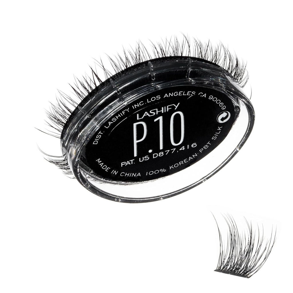 Lashify Plushy 10mm Gossamer Lashs w czerni, łatwe DIY fałszywe rzęsy dla obszerny jeszcze nadal naturalny wygląd